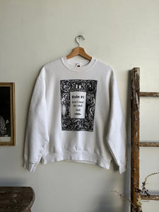 1980s Rules For Life Sweatshirt (L)