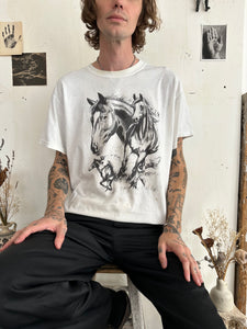 1990s Stained Horse T-Shirt (XL)