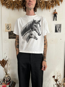 1990s Horse Portrait Tee (Boxy L)