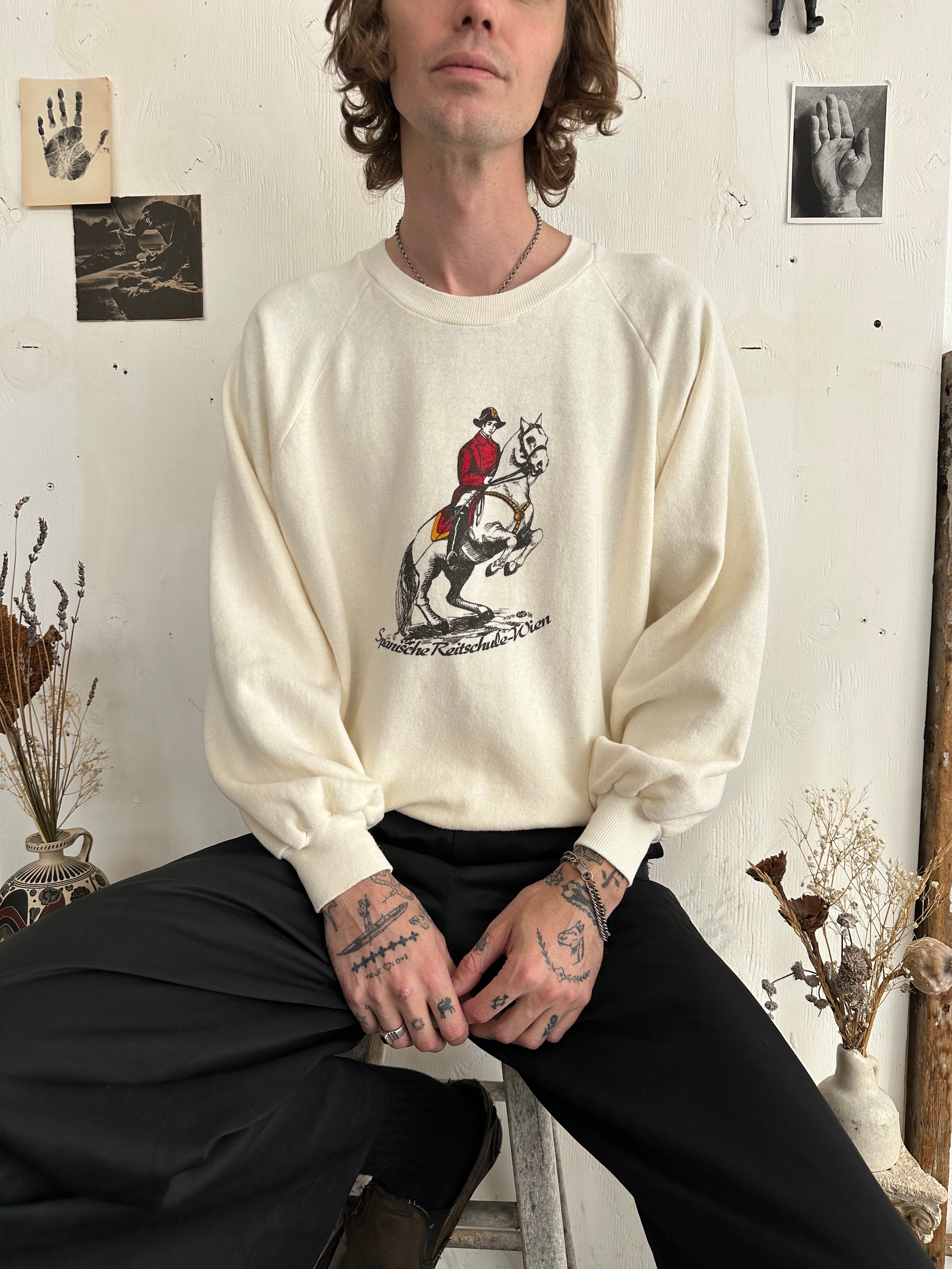 1980s Spanish Riding Sweatshirt (Boxy XL)