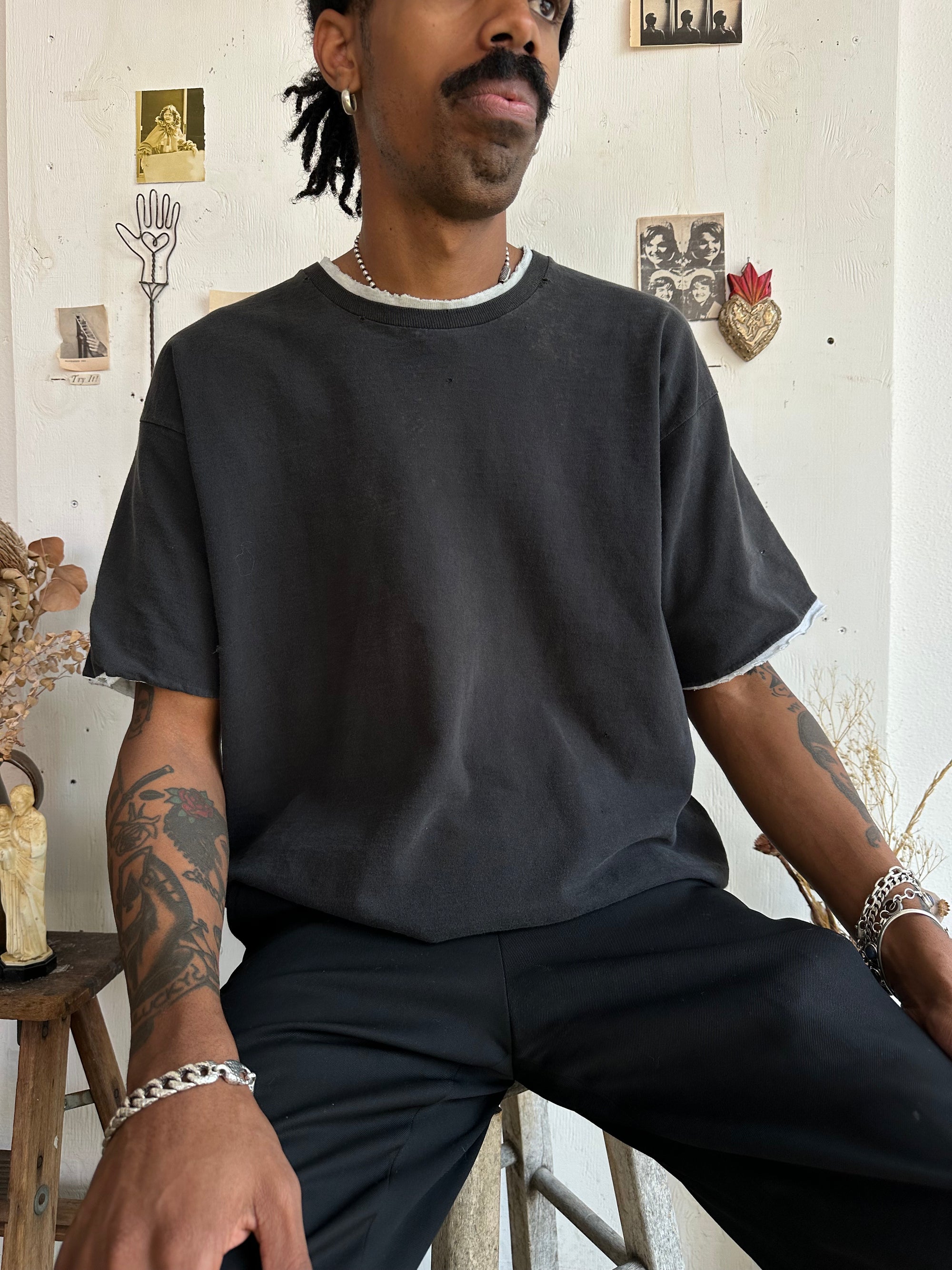 1990s Faded Double Collar Blank