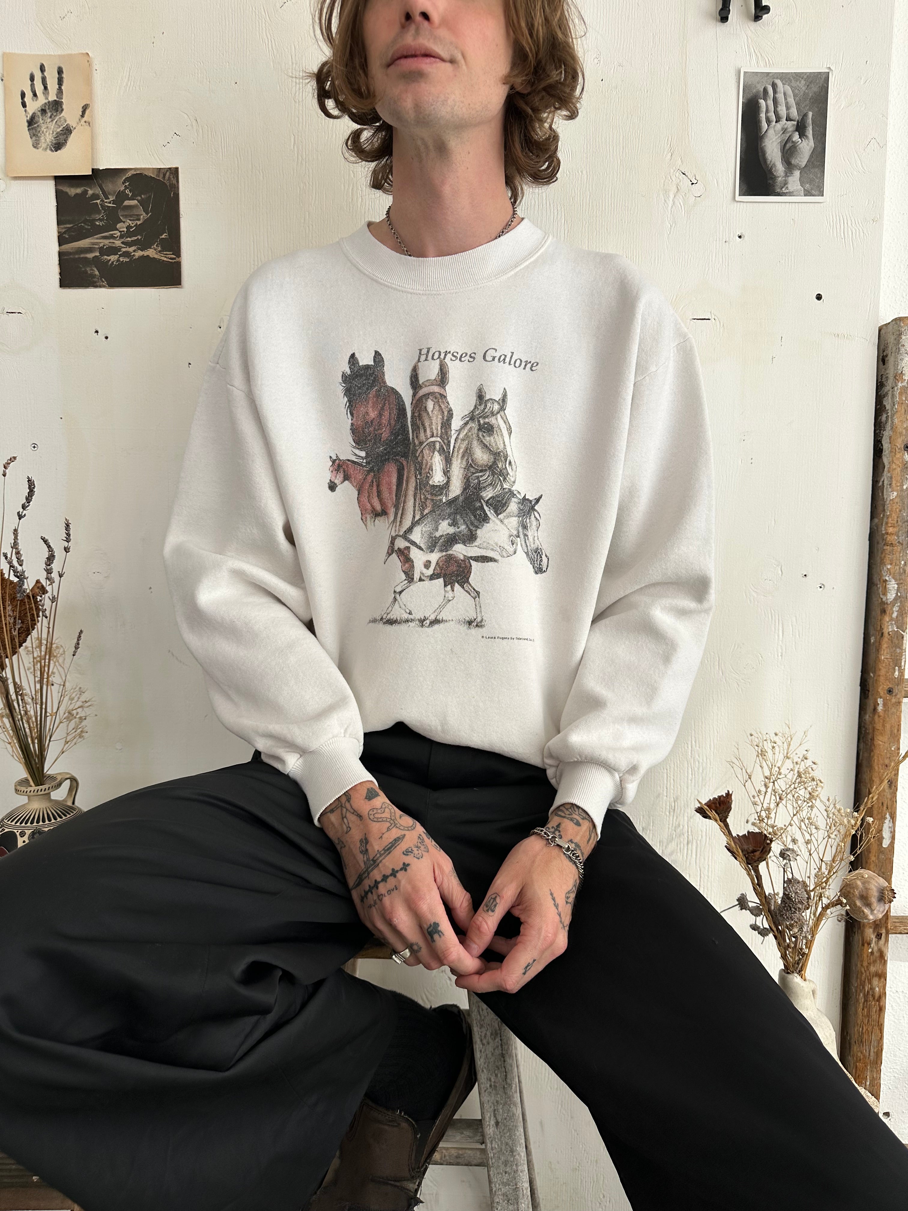1990s Horse Galore Sweatshirt (Boxy L/XL)