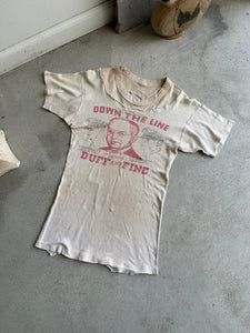 1940s Thrashed Down the Line Tee (Delicate!) (S/M)