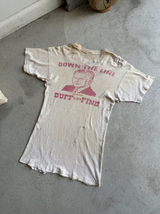 1940s Thrashed Down the Line Tee (Delicate!) (S/M)