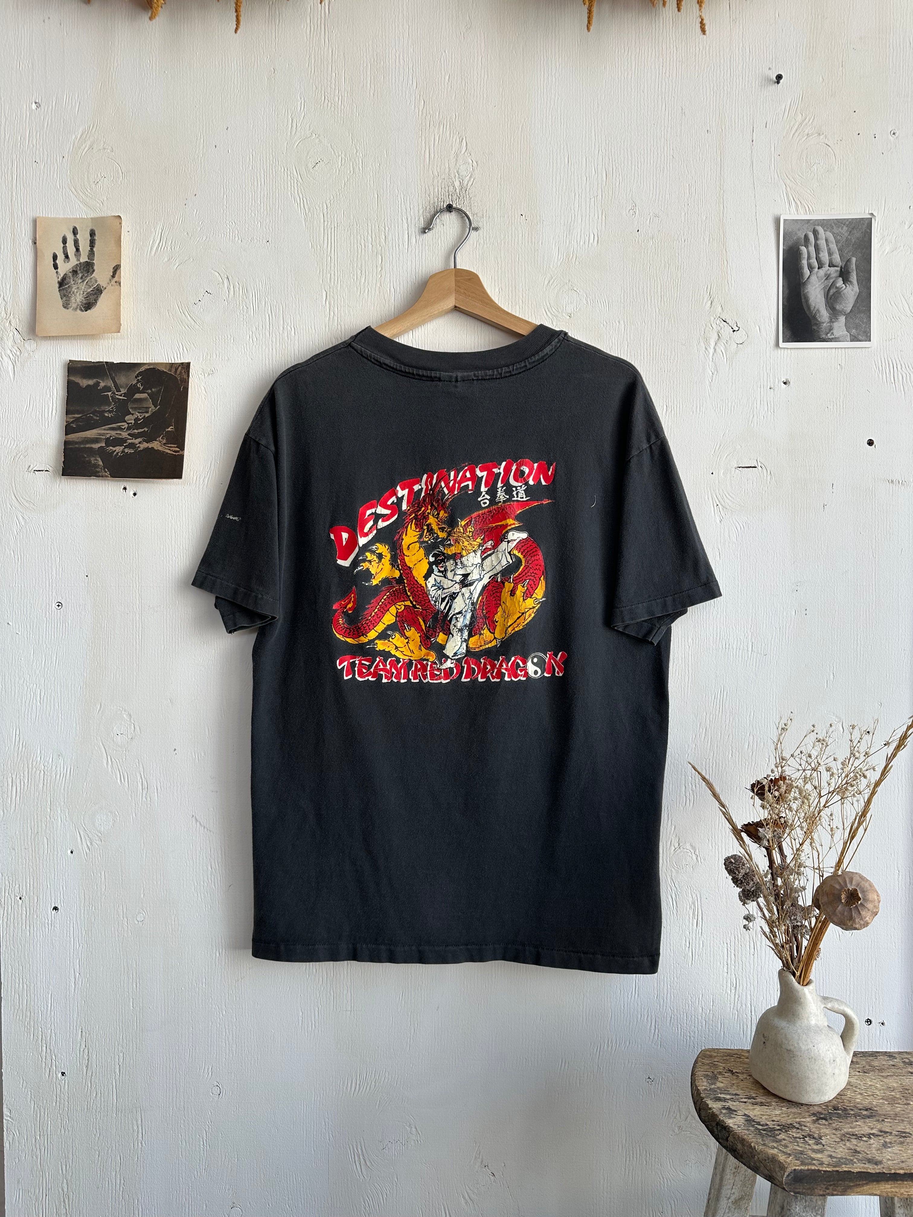 1990s Red Dragon Martial Arts Tee (L)