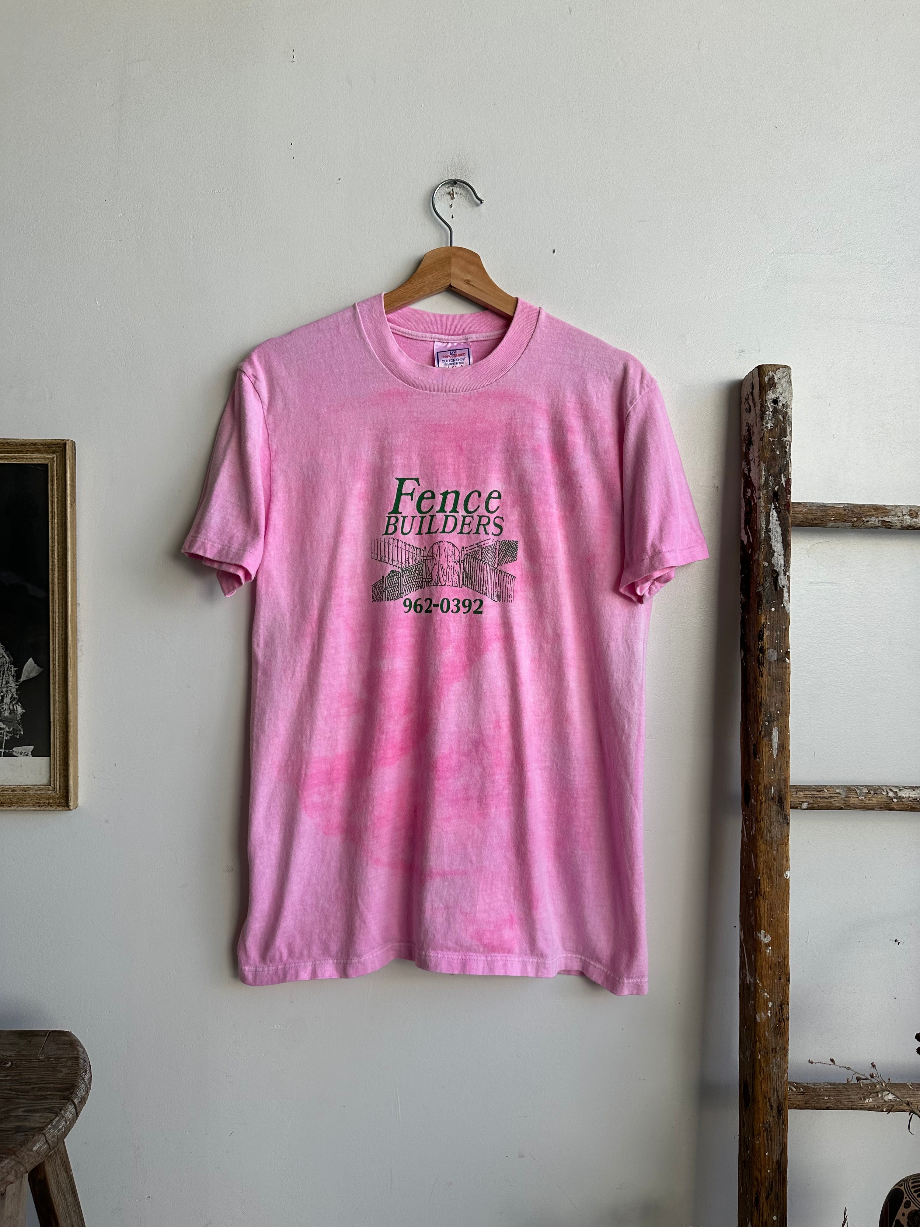 1990s Tie-Dye Fence Builders T-Shirt (M/L)