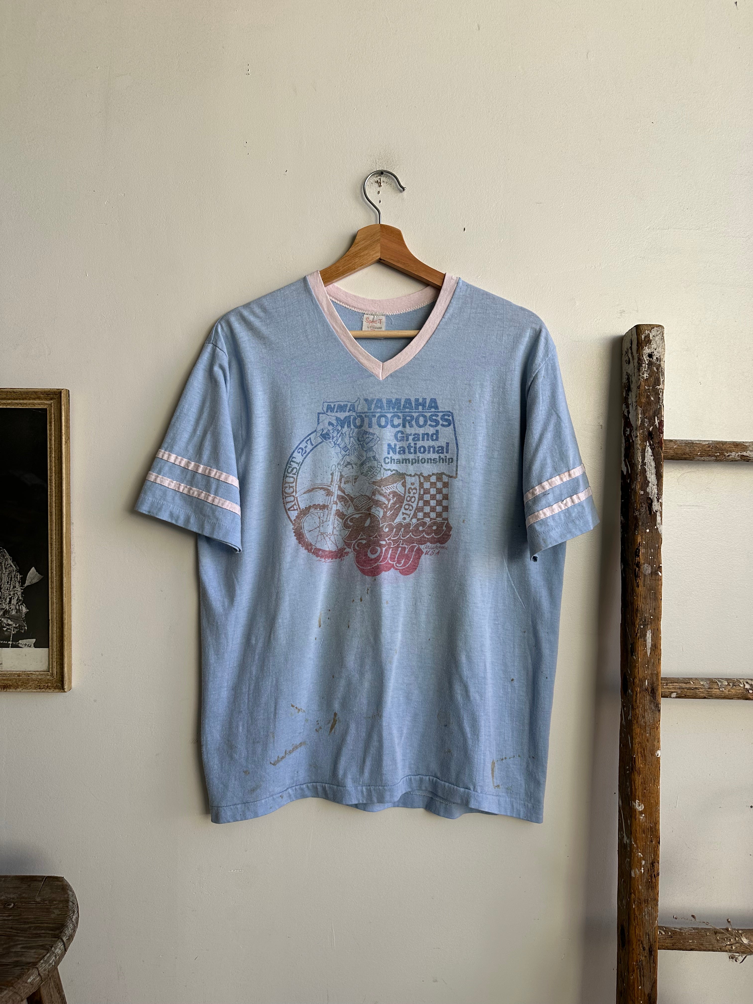 1970s Faded Yamaha Motocross Tee (L)