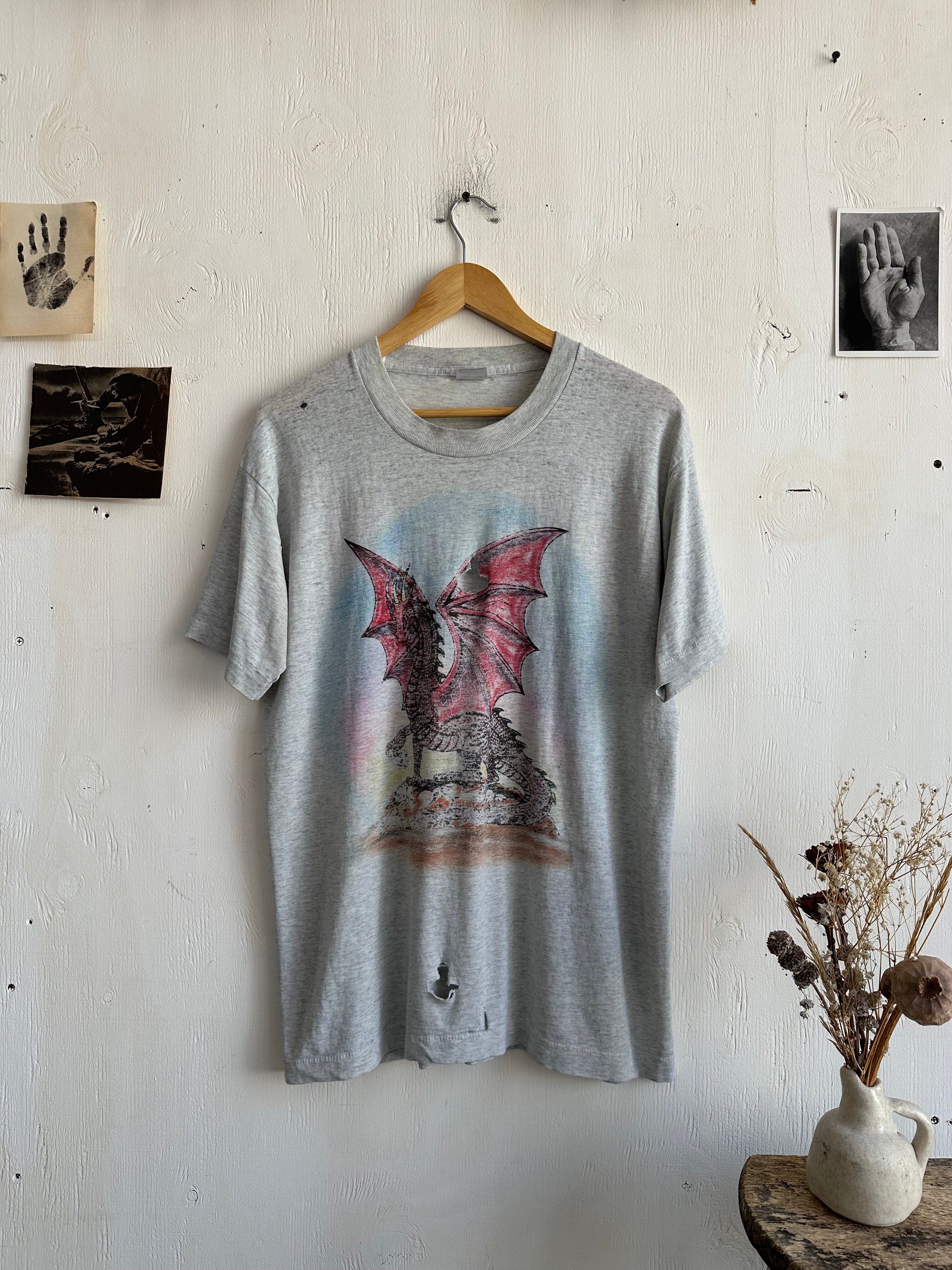 1980s Thrashed Dragon Airbrushed Tee (XL)