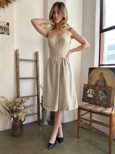 1970s Homemade Burlap Dress (S)