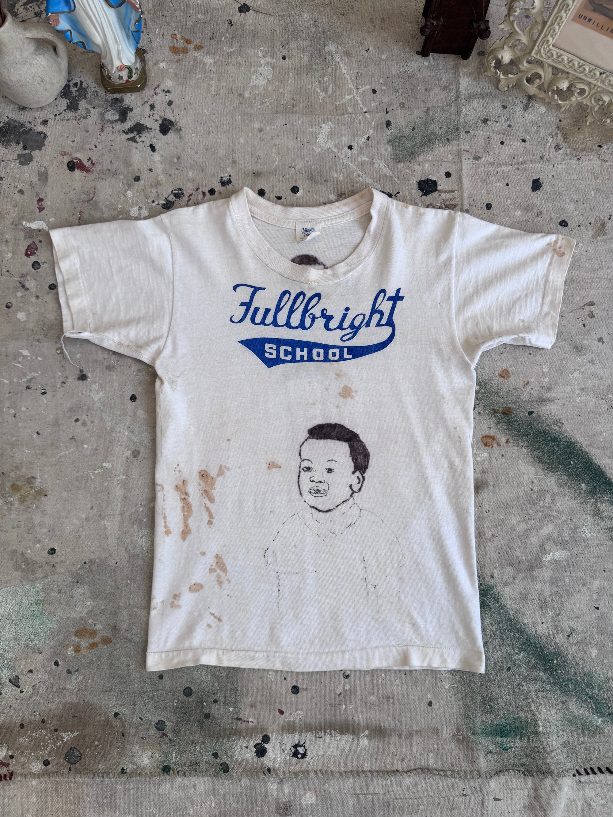 1960s Hand drawn Fullbright School Tee