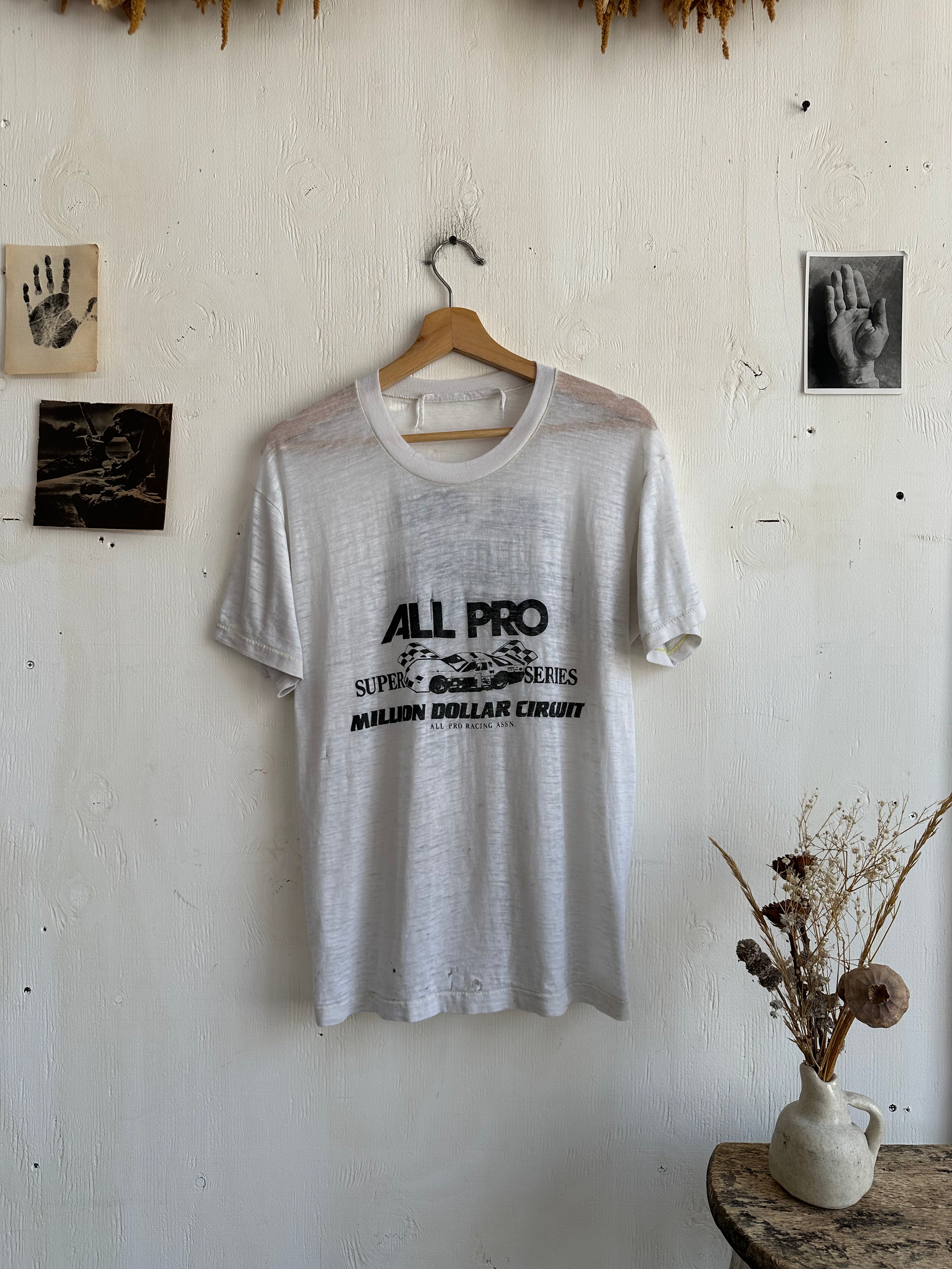 1980s Paper Thin Race Car T-Shirt (M)