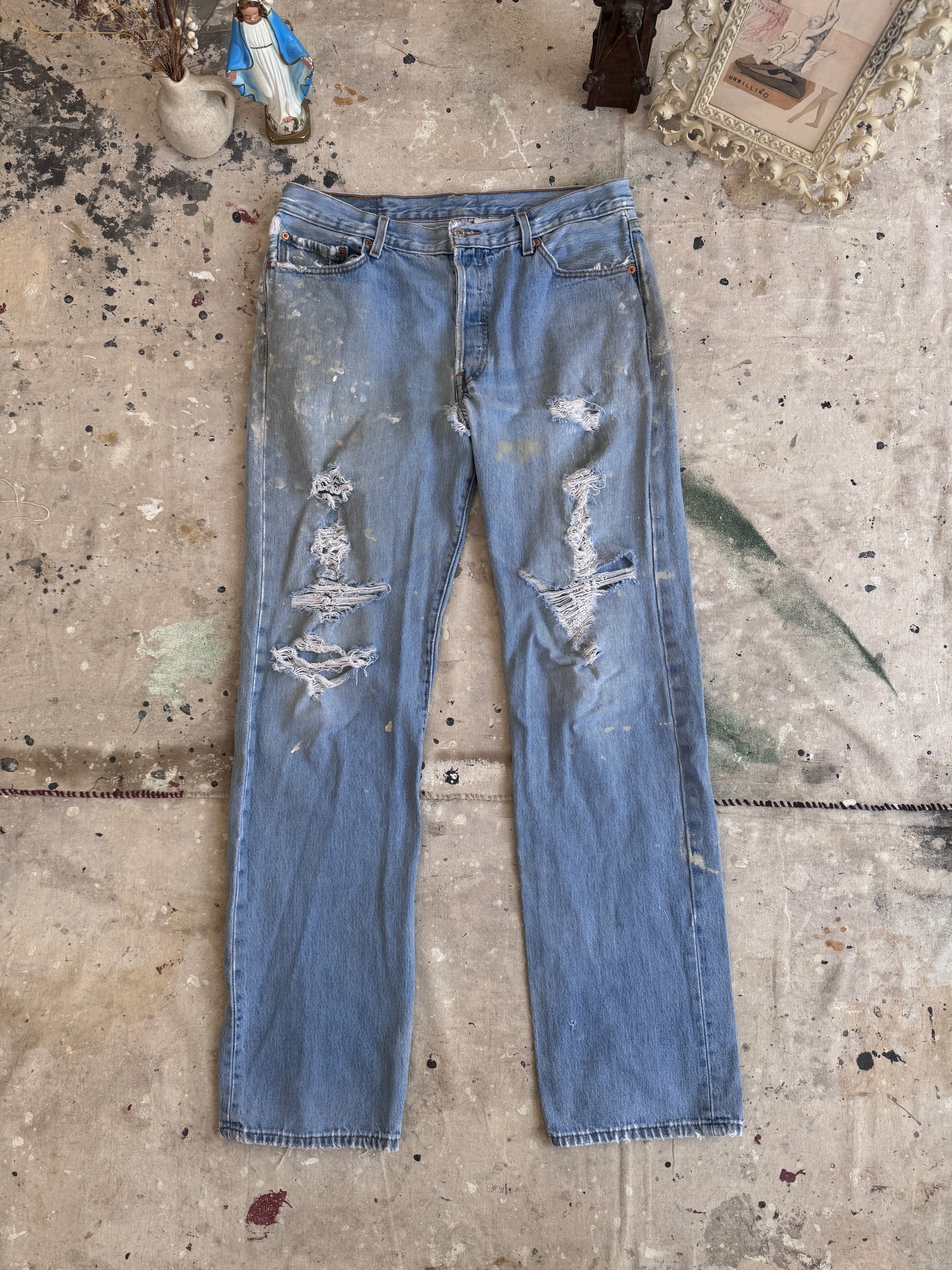 1990s Thrashed Levi’s 501s