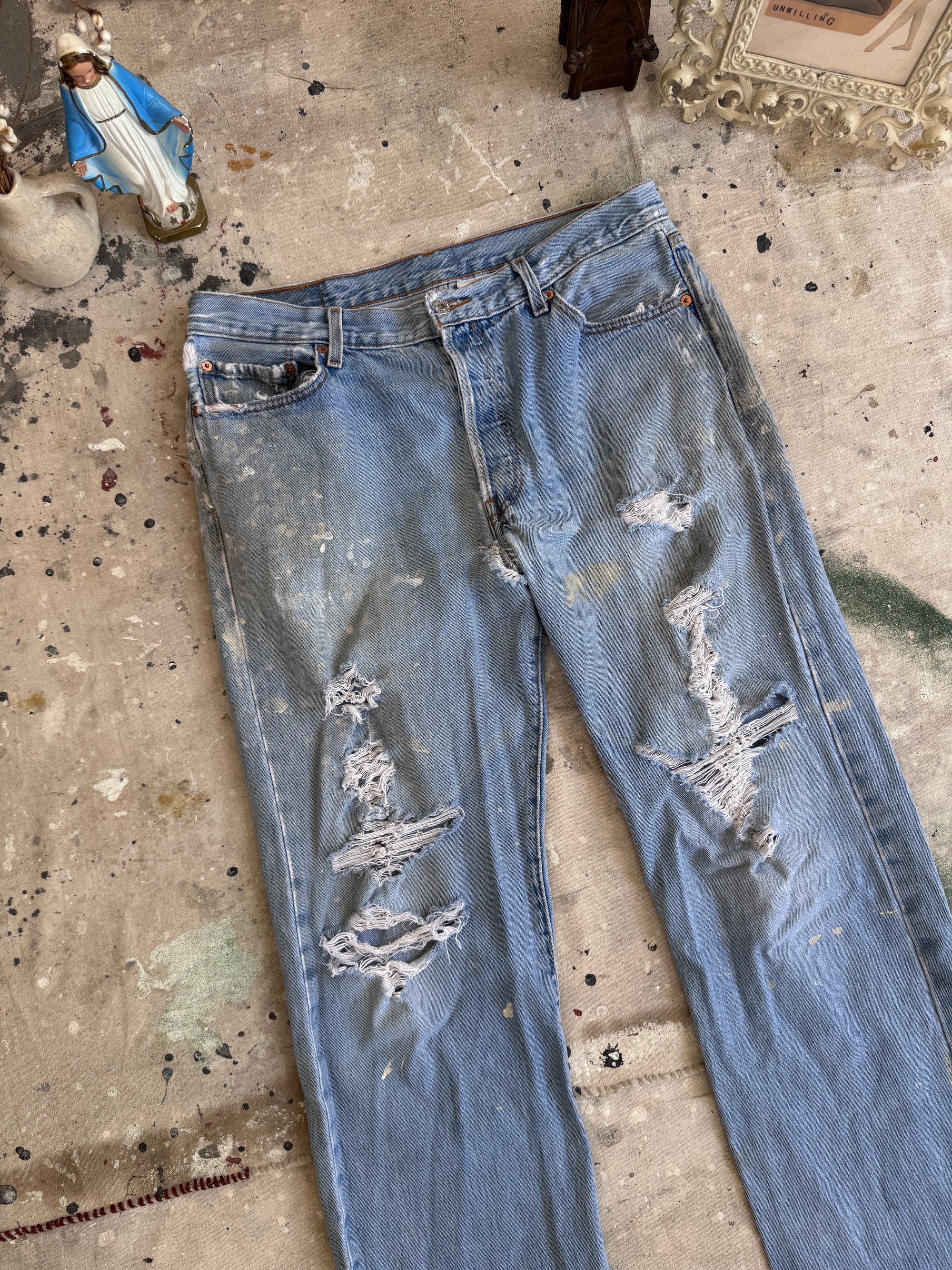 1990s Thrashed Levi’s 501s