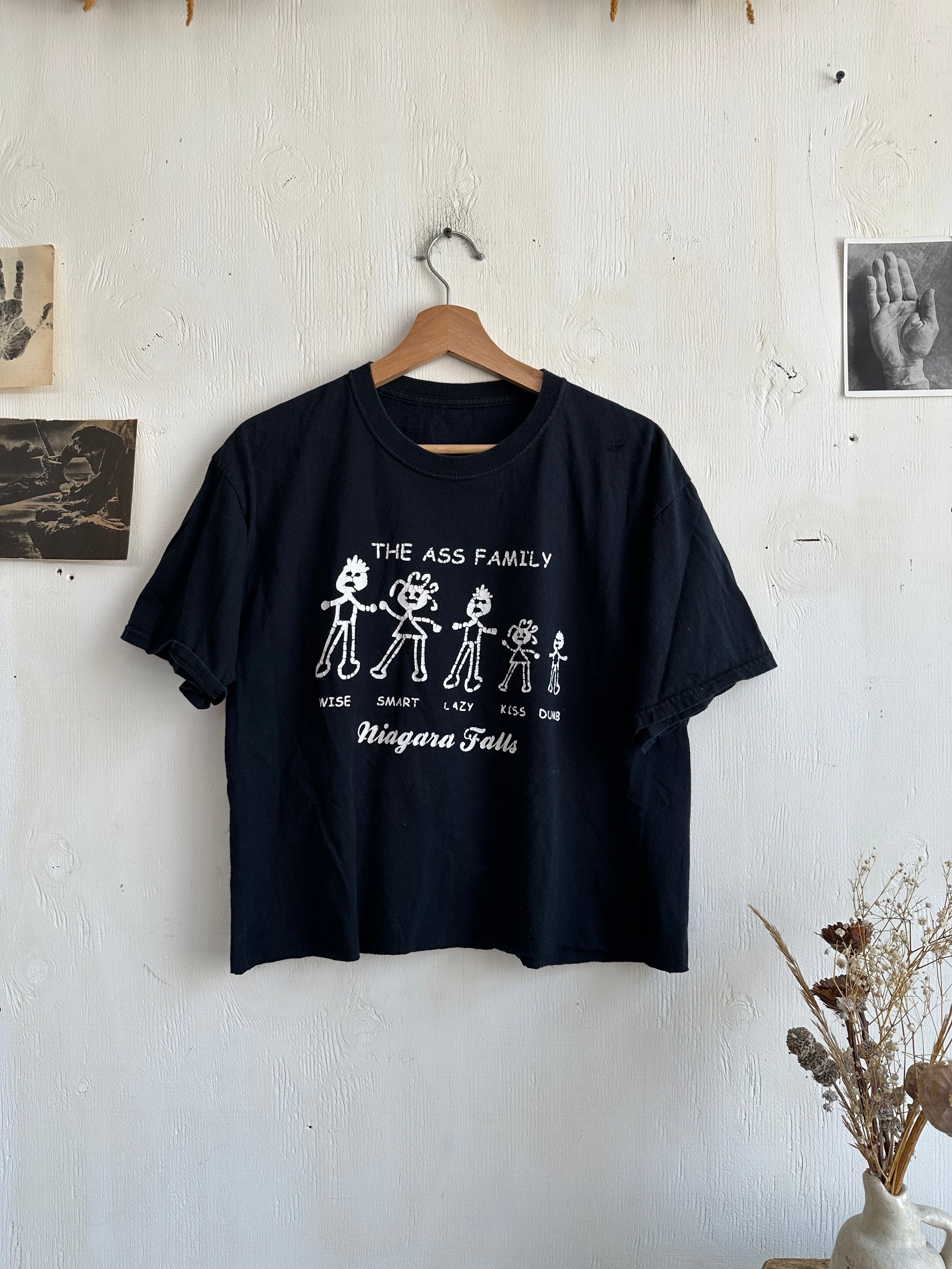 2000s The Ass Family Cropped Tee (Boxy S/M)