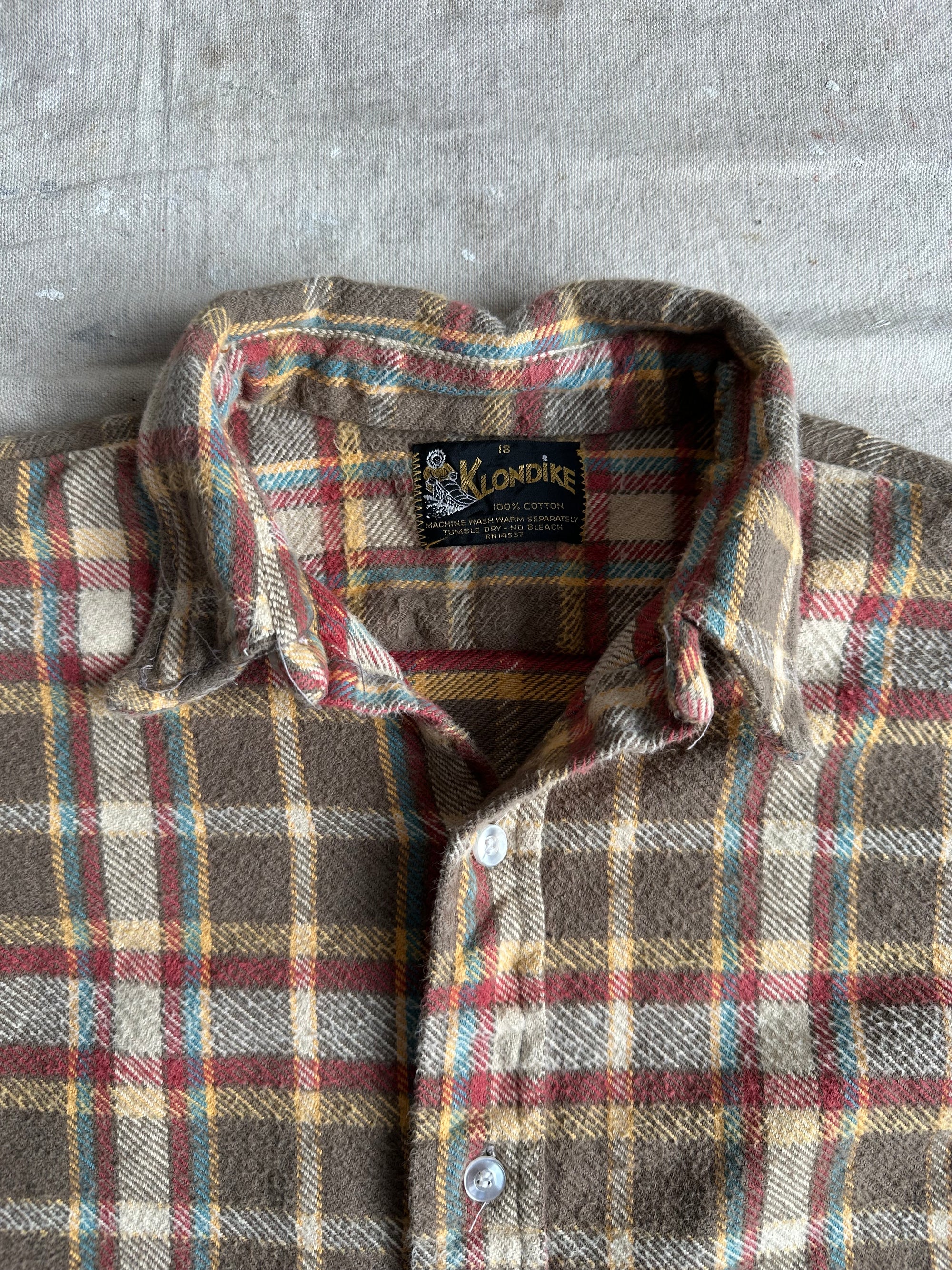 1970s Brushed Cotton Flannel