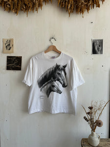 1990s Horse Portrait Tee (Boxy L)