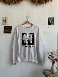 1990s Stained Horse Drawing Sweatshirt (L/XL)