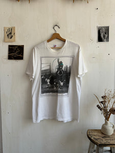 1990 Roping Cowboy T-Shirt (L/XL)