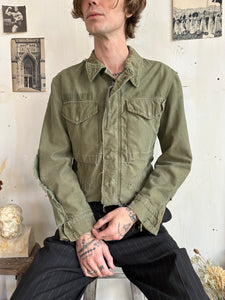 1970s Thrashed, Repaired, Chopped Military Jacket (S/M)