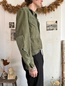 1970s Thrashed, Repaired, Chopped Military Jacket (S/M)