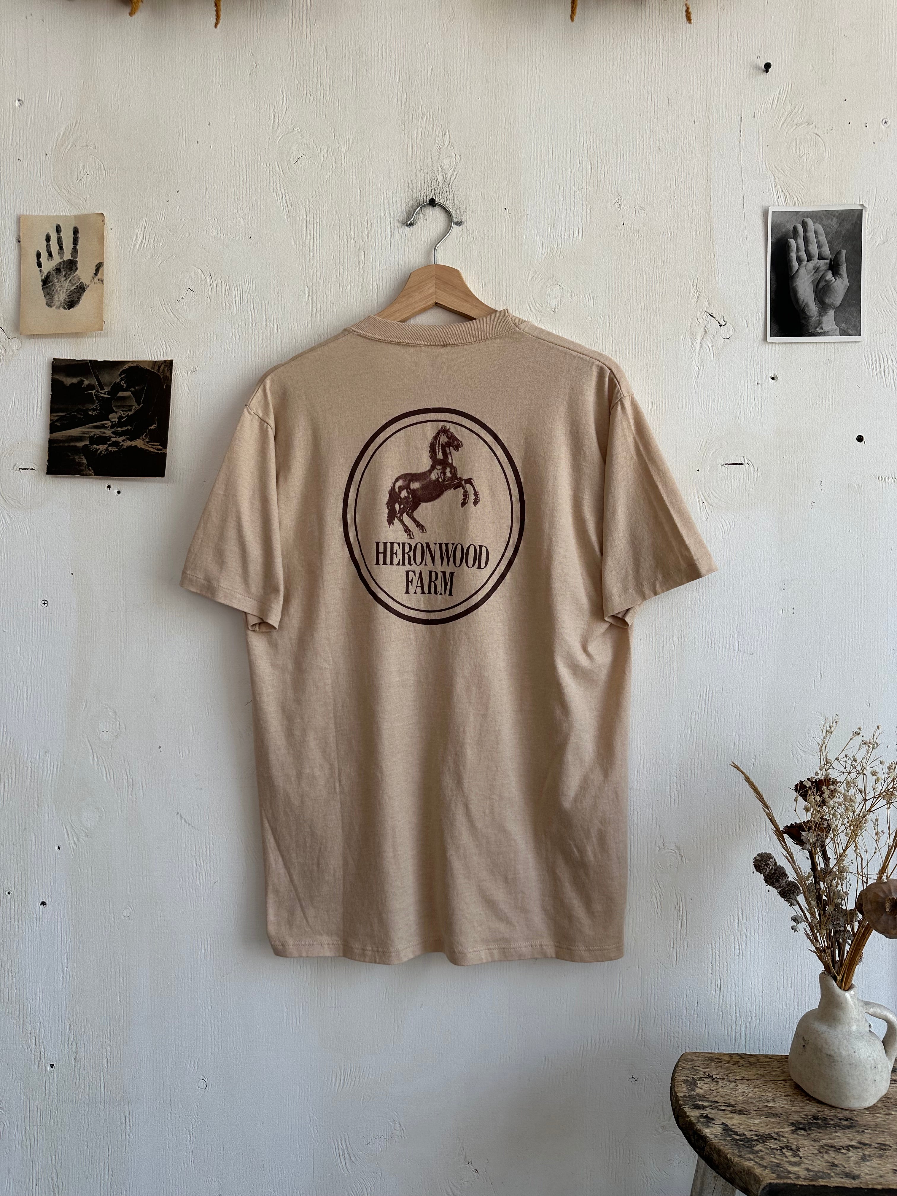 1980s Heronwood Horse Farm tee (M/L)