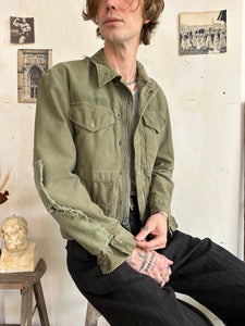 1970s Thrashed, Repaired, Chopped Military Jacket (S/M)