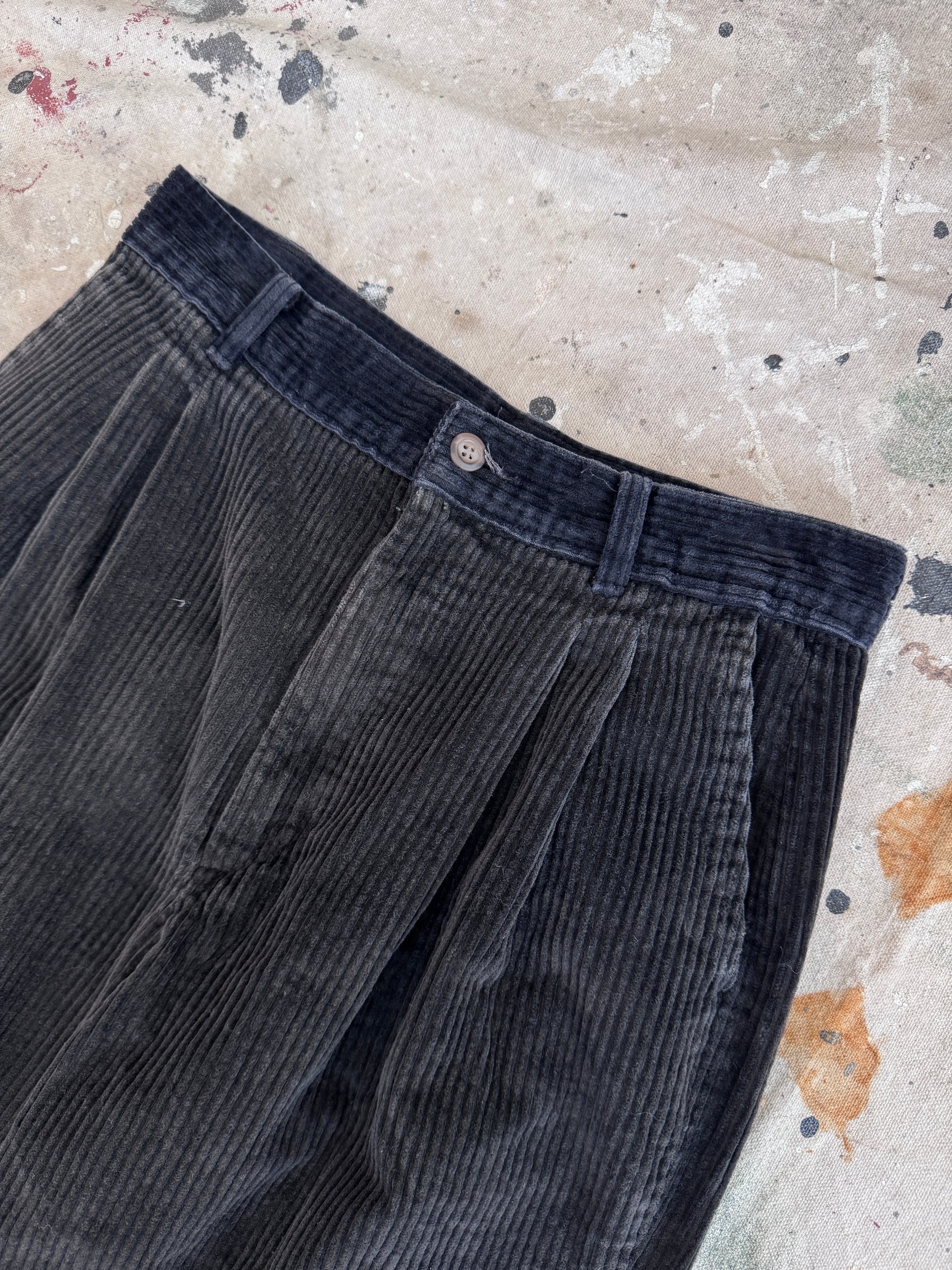 1990s Two-Tone Pleated Cords