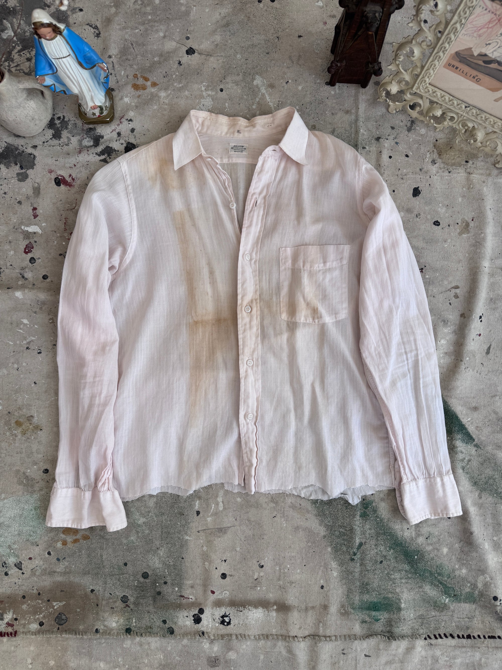 1940s Thrashed Arrow Button Up