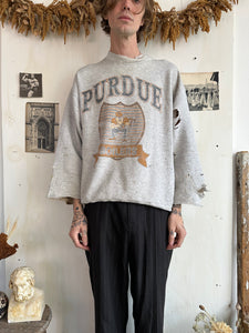 1990s Thrashed Purdue Collegiate Sweatshirt (Boxy XL)