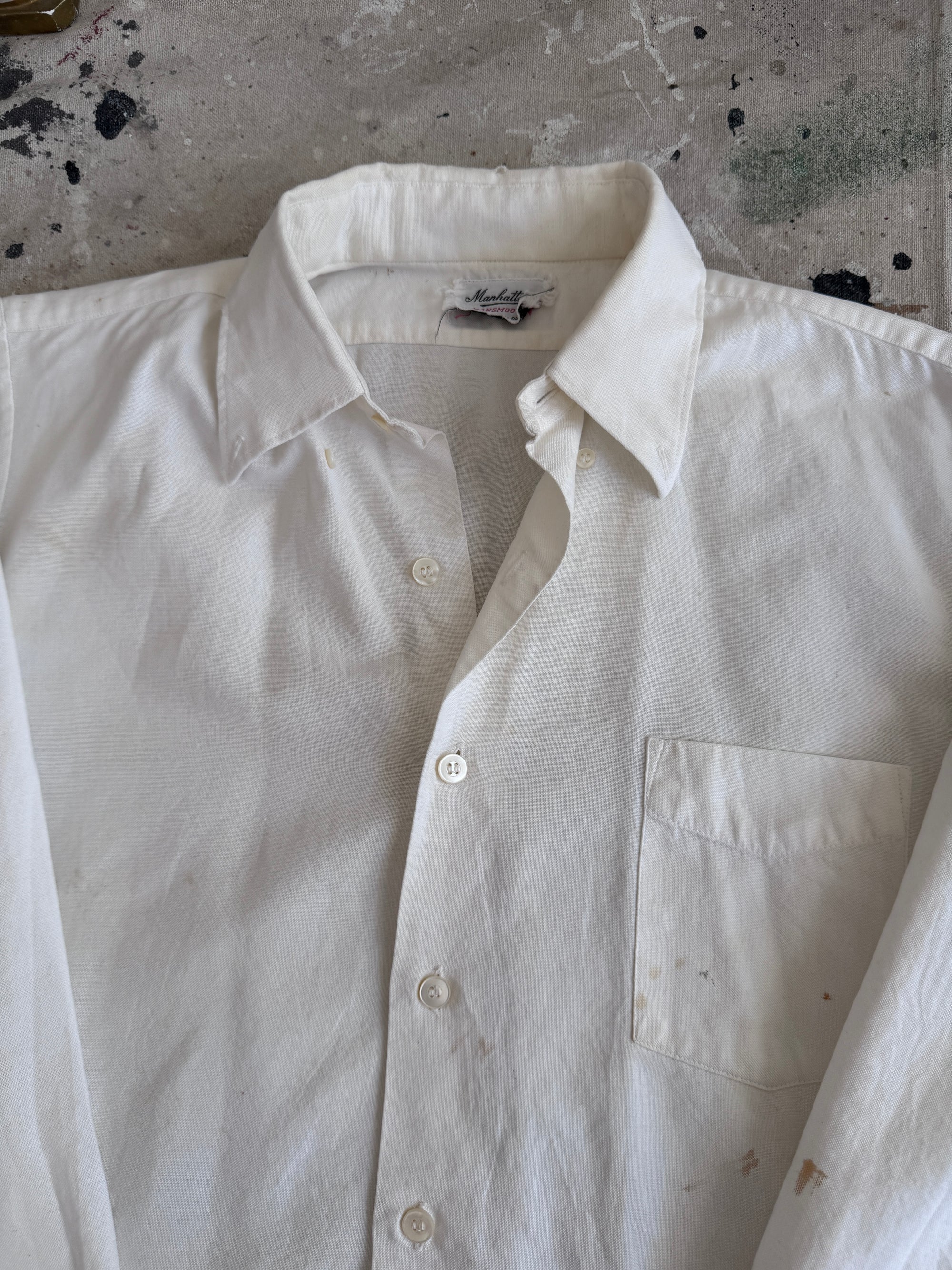 1960s Thrashed Half-Sleeve Button Down