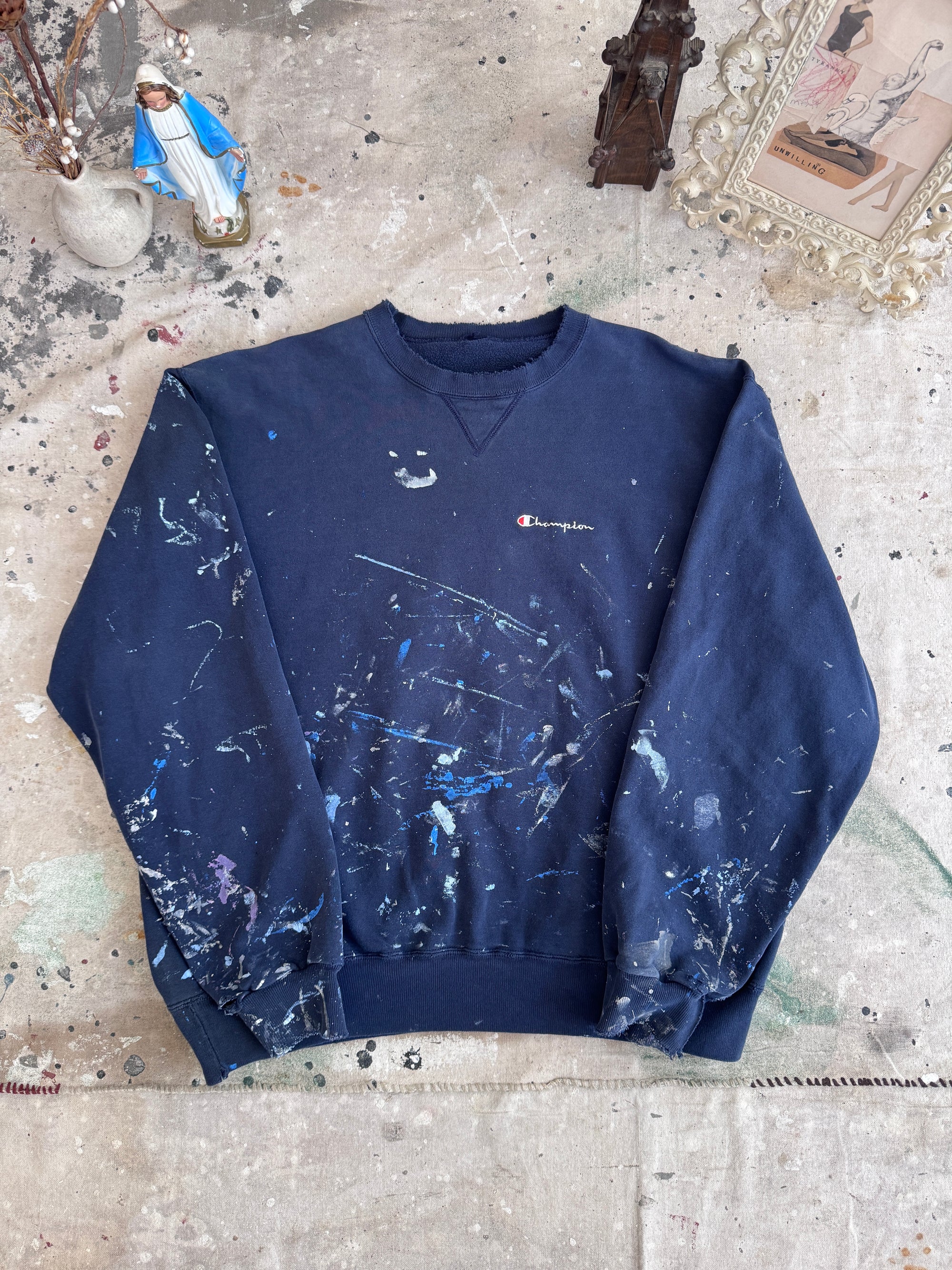 1980s Thrashed Champion Painter Sweatshirt