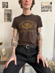 1980s Sunfaded Coffee Connection Tee (M)