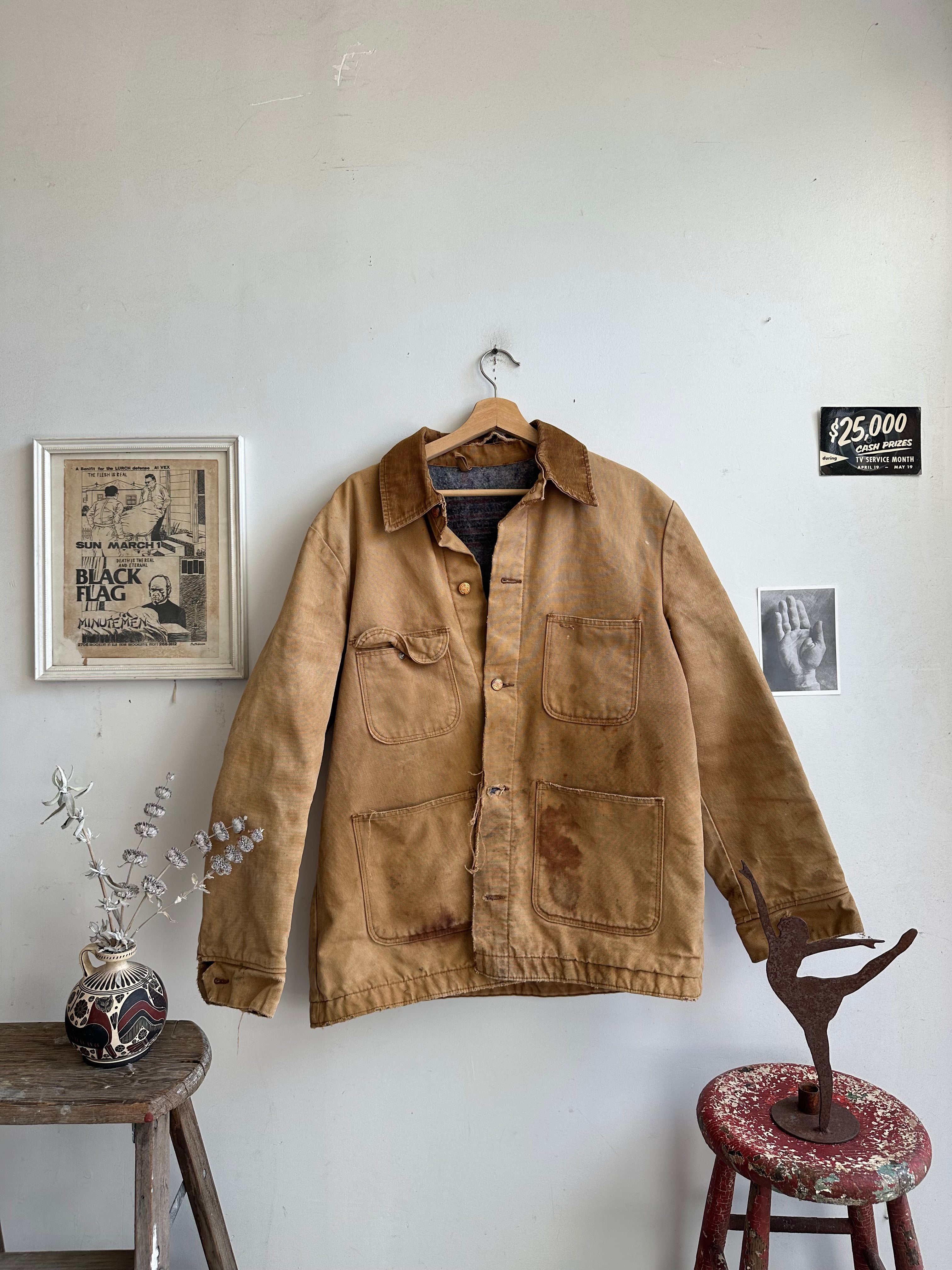 1970s Thrashed Blanket-Lined Jacket (XL)