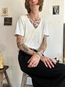 1970s Thrashed Paper Thin V-Neck (L/XL)