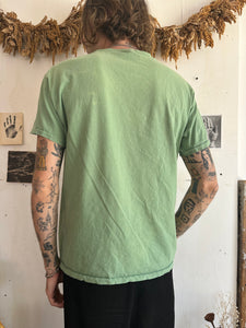 1990s Sun Faded Green Pocket Tee (L)