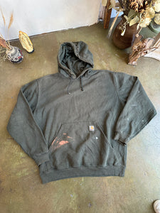 1990s/2000s Thrashed Carhatt Hoodie (XL)