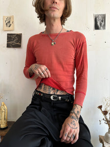 1960s Sunfaded Red Thermal (S/M)