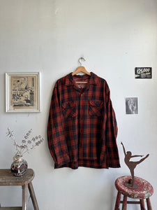 1970s Lumberjack Red Overshirt (XL)