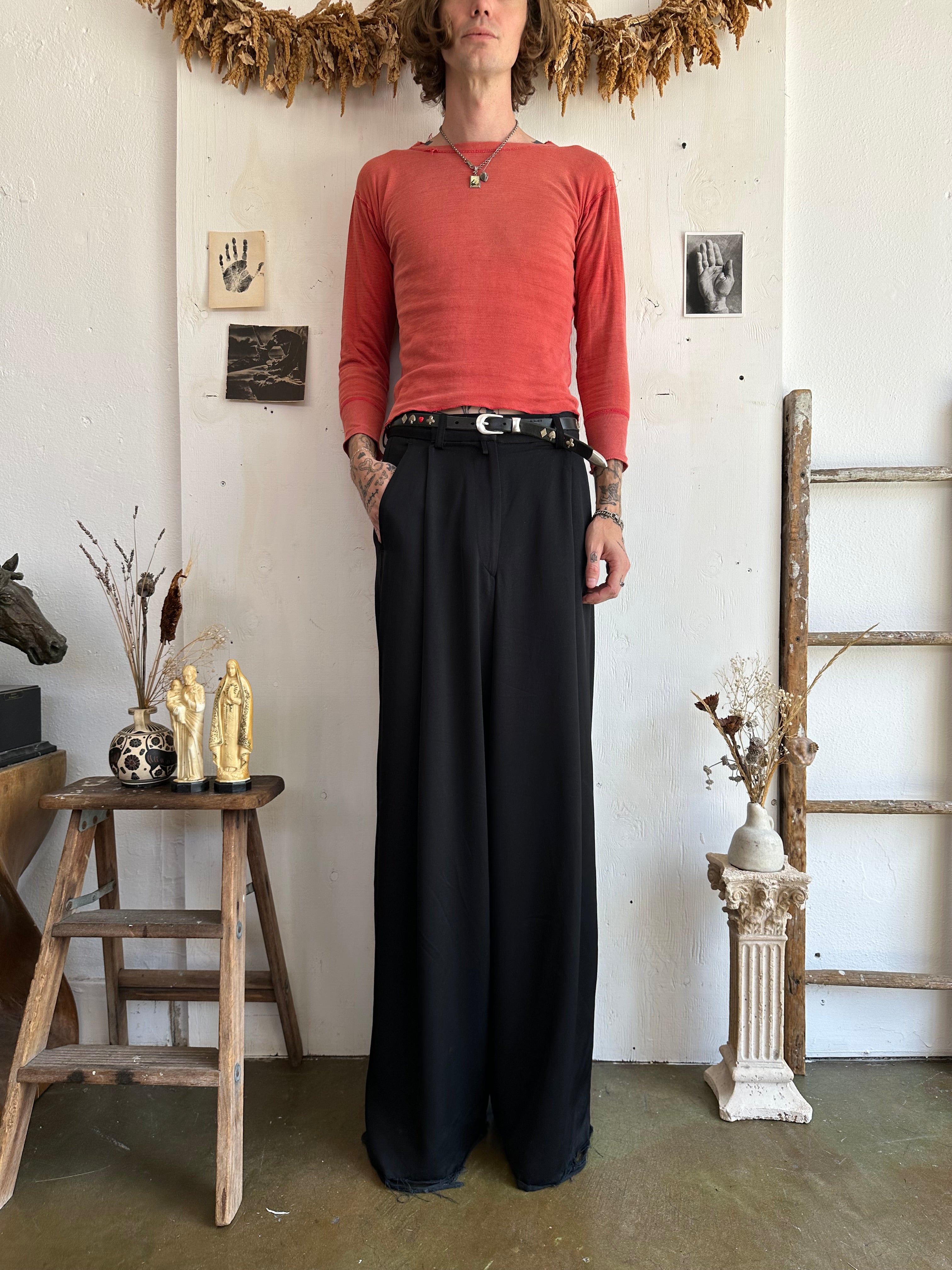 1960s Sunfaded Red Thermal (S/M)