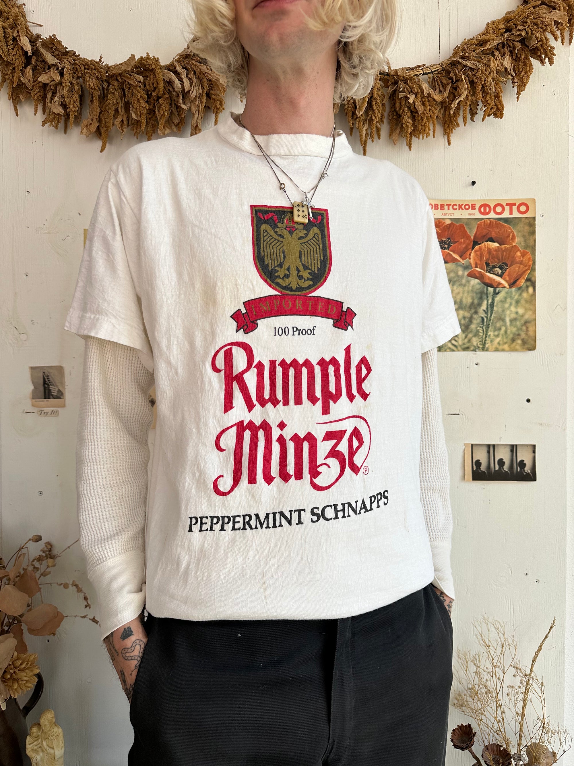1990s Rumple Minze Crest T-Shirt