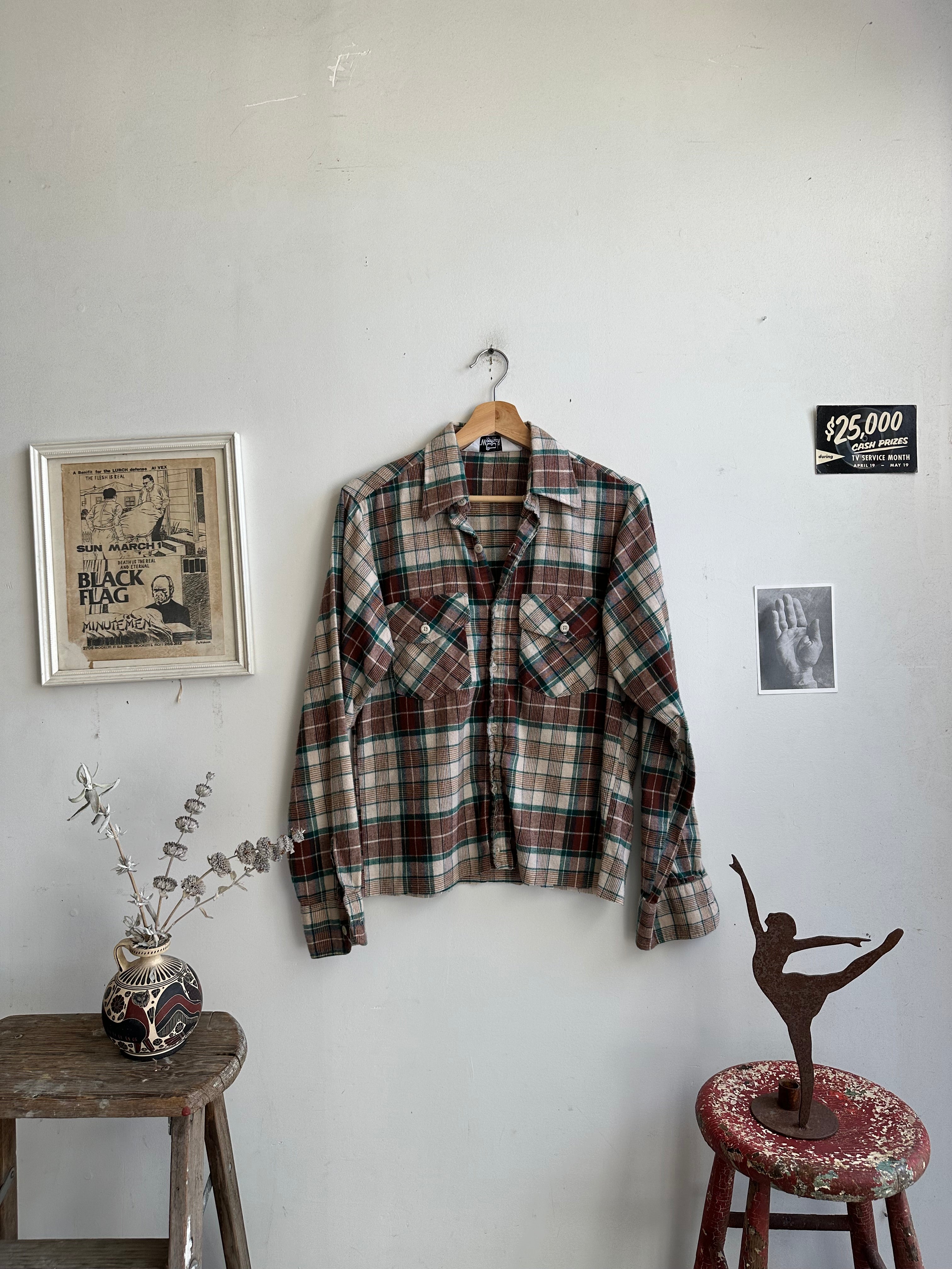 1970s Chopped Woolrich Flannel (M)