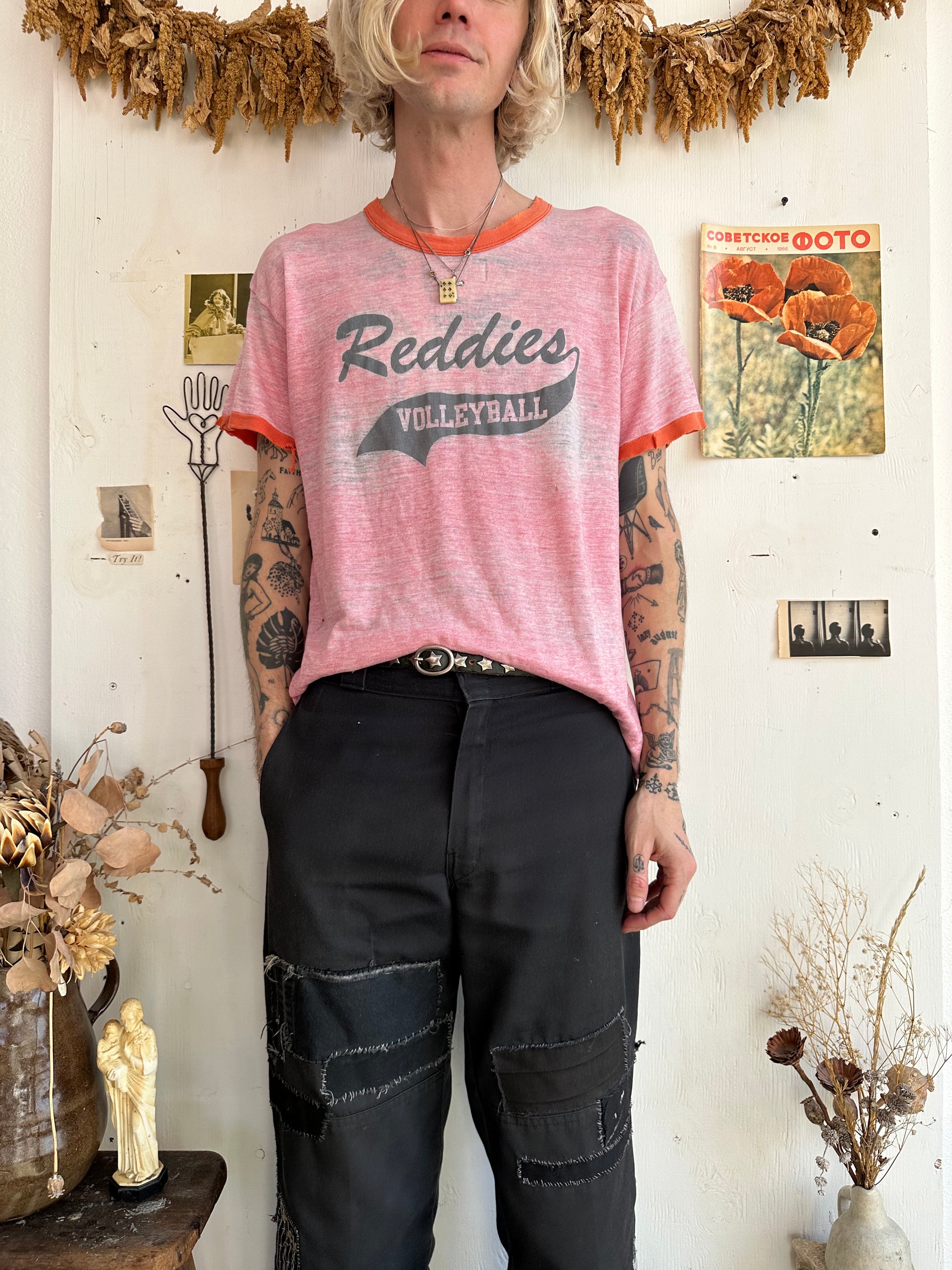 1970s Thrashed Paper Thin Volleyball Ringer