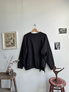 1980s Thrashed Black Sweatshirt (Boxy M/L)