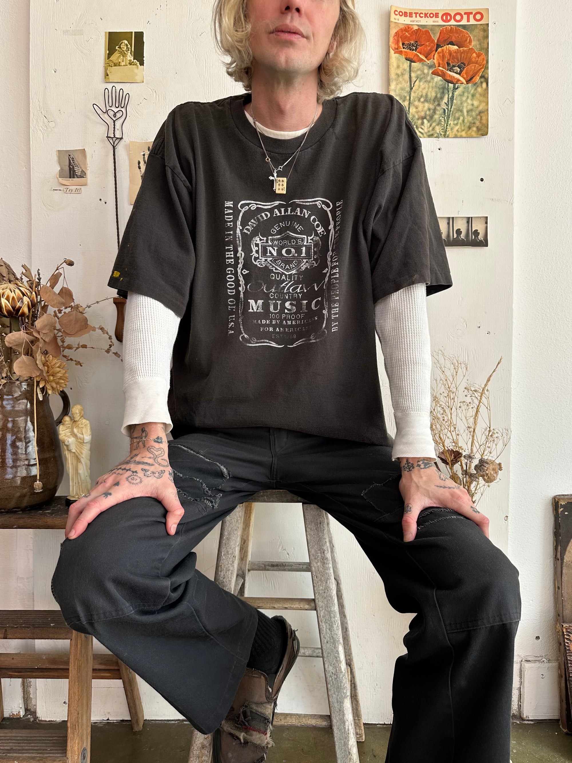 1990s Faded David Allan Coe Tee