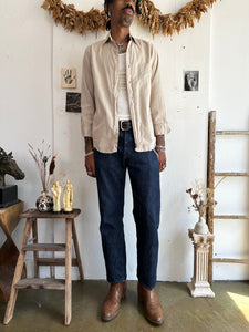 1950s Khaki Workshirt (L)