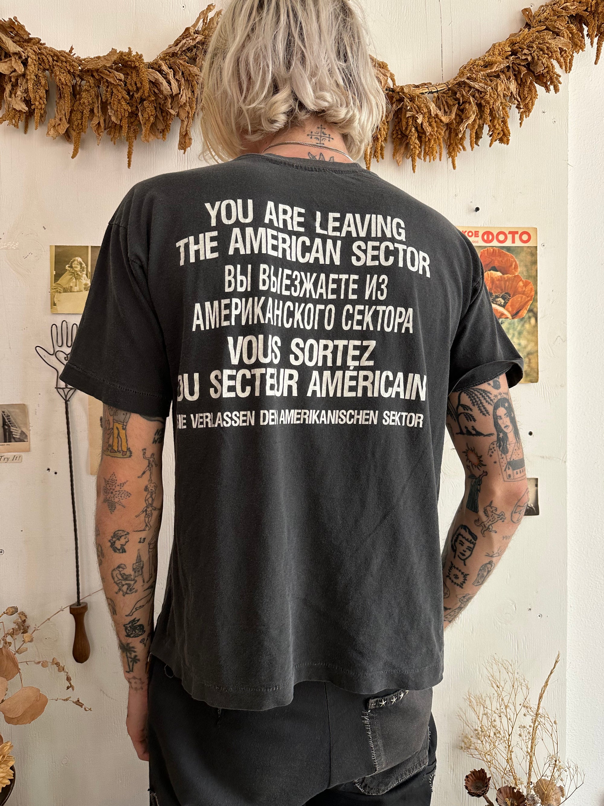 1980s Thrashed and Repaired Fall of the Berlin Wall Tee