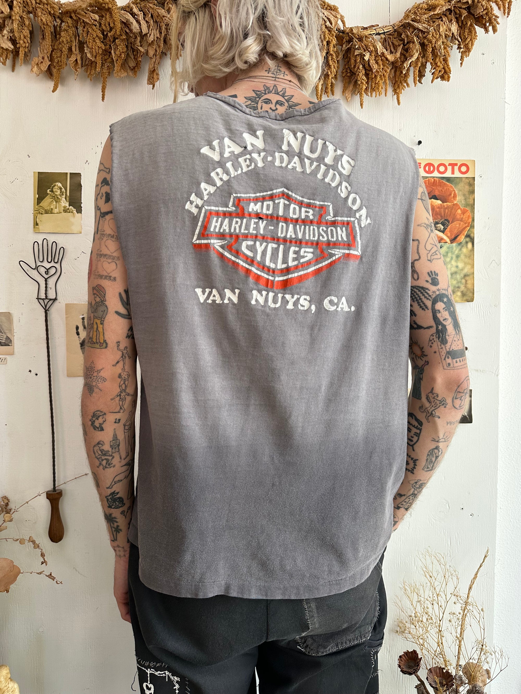 1983 Sunfaded Harley Muscle Tee