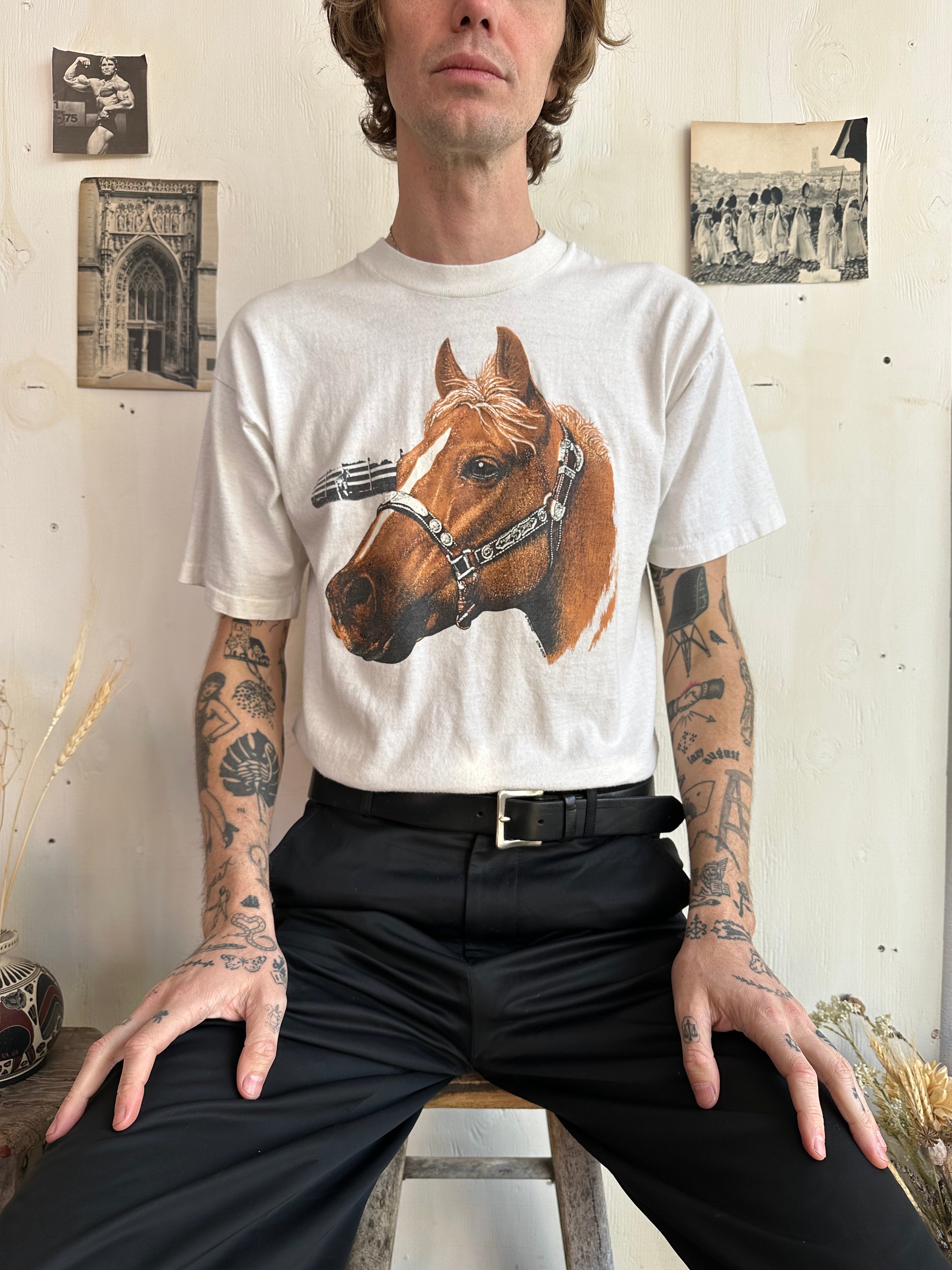 1990s Horse T-Shirt (Boxy L)