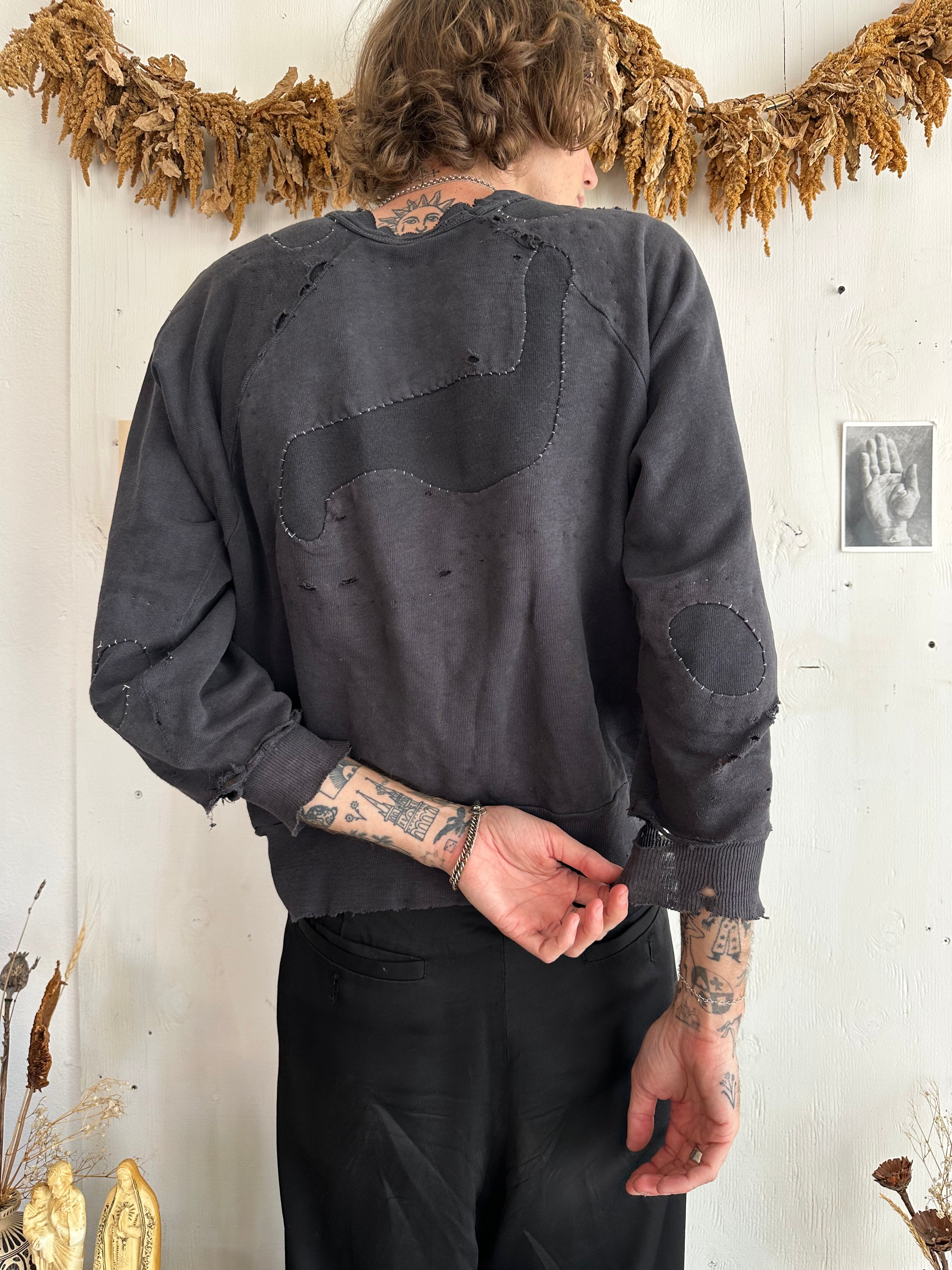 1960s Thrashed and Repaired Crewneck (M)