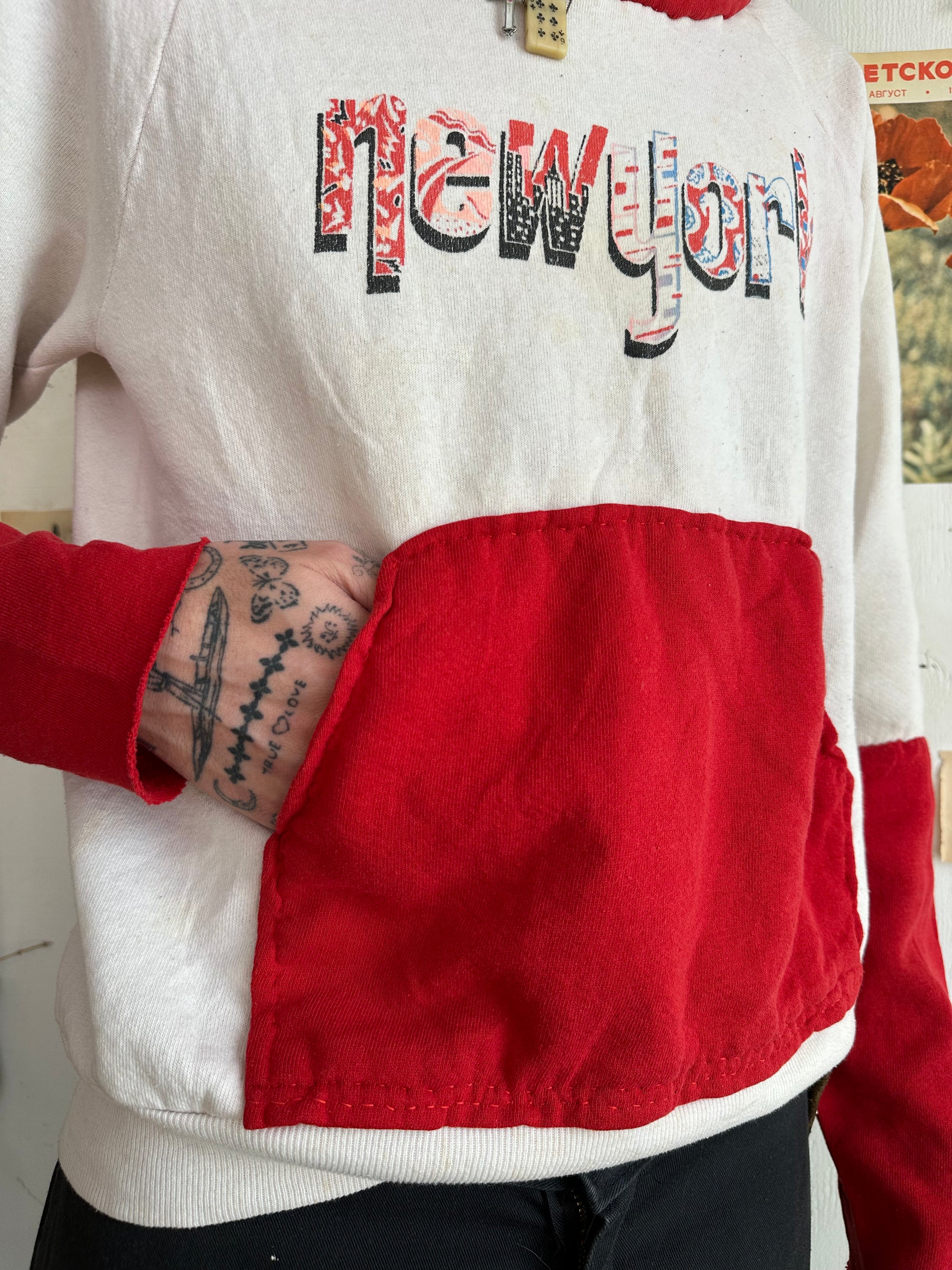 1970s Hand Altered New York Crewneck